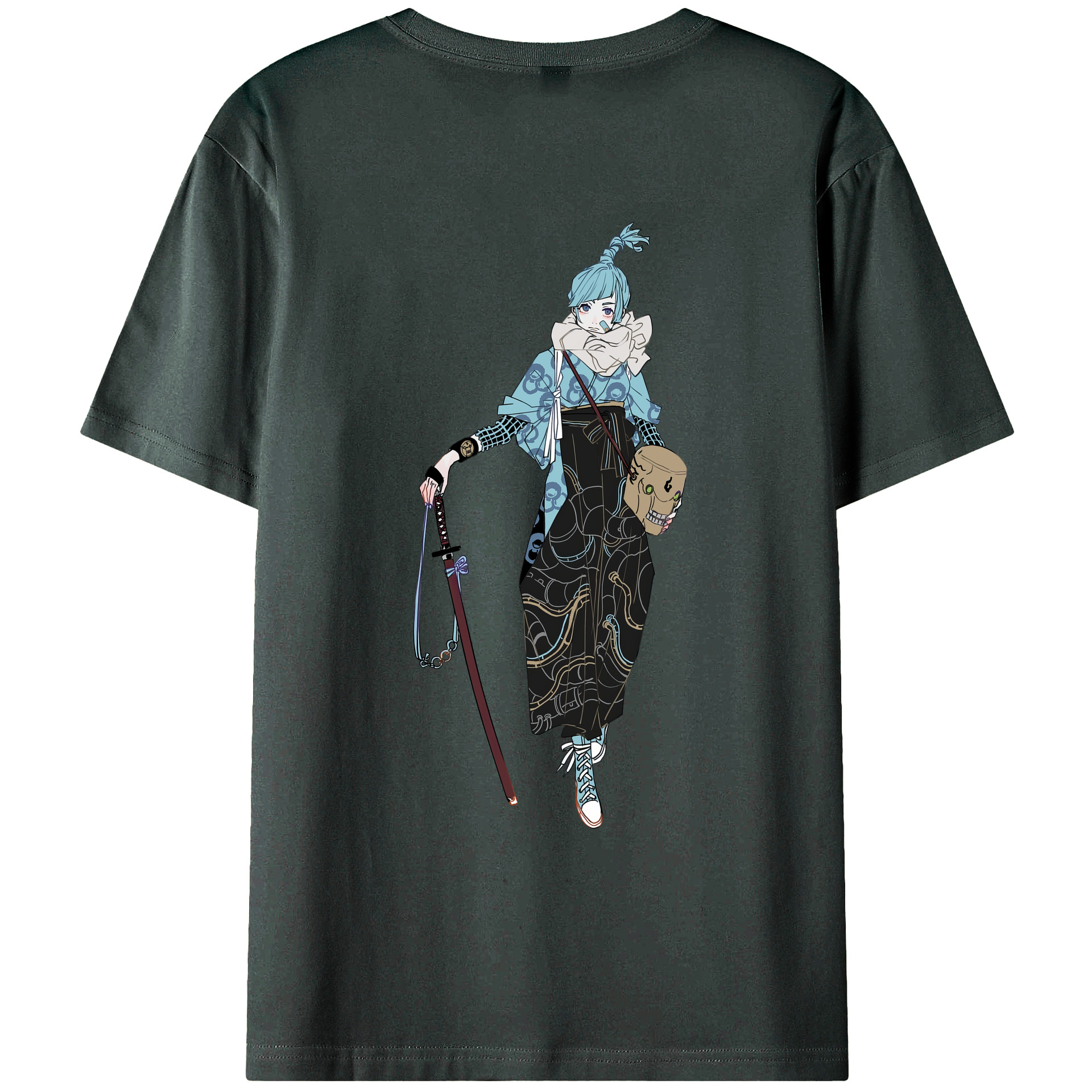 （画像用） 呪術廻戦 Jujutsu Kaisen 綿100％ メンズ半袖Tシャツ（バックプリント） 通気性